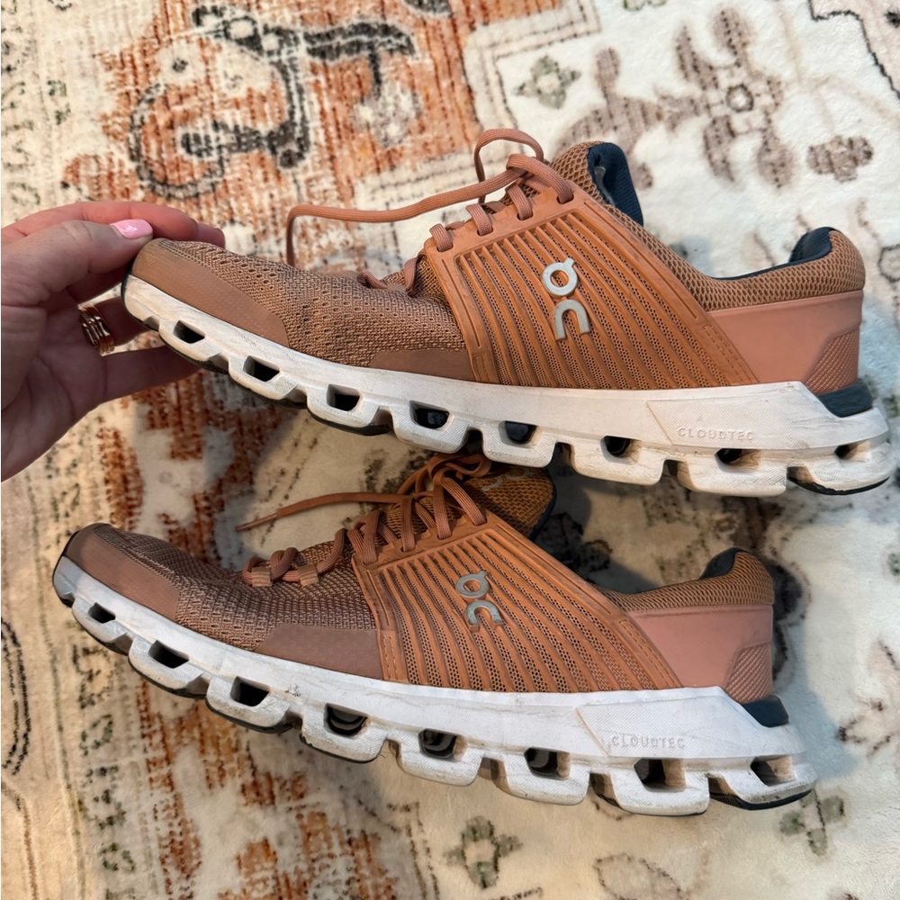 On Cloud Coral Pink Athletic Shoes